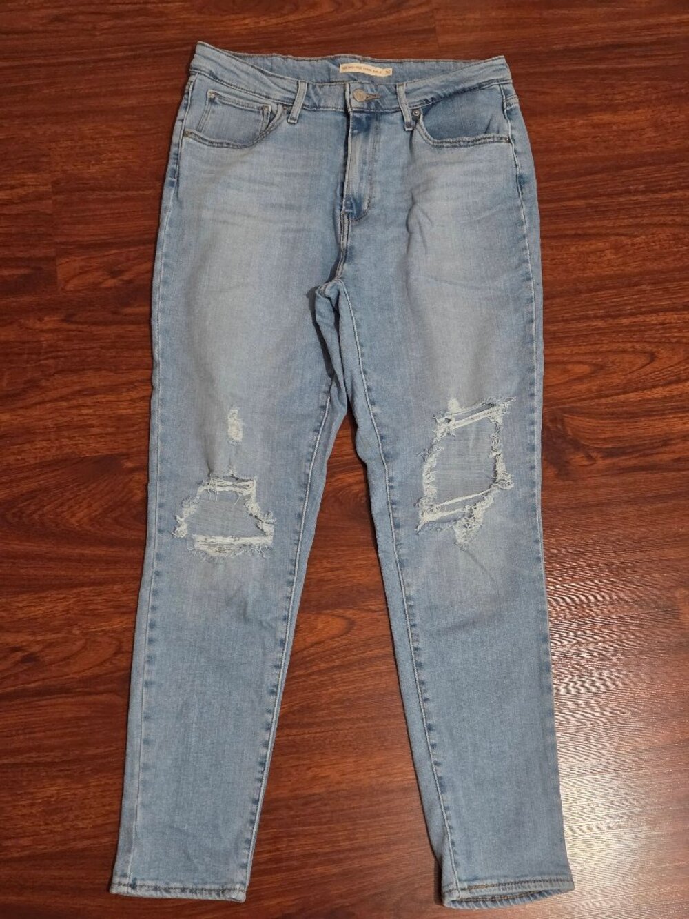 LEVI's 721 High Rise Skinny Ankle Jeans, Light Wash, Like New
